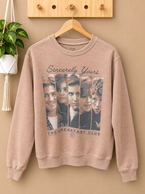 The Breakfast Club Sincerely Yours Graphic Sweatshirt Tan XS